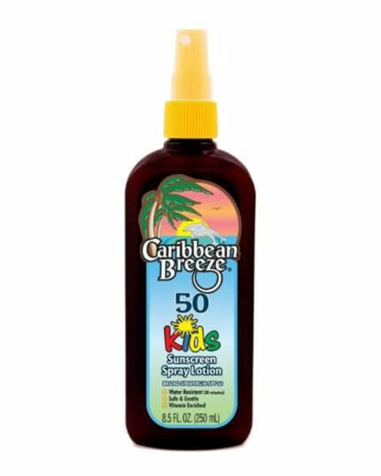 كاريبين بريز لوشن سبراي واقي شمس للأطفال معامل حماية 50 250 مل Caribbean Breeze-SPF50 Kids Sunscreen Spray Lotion